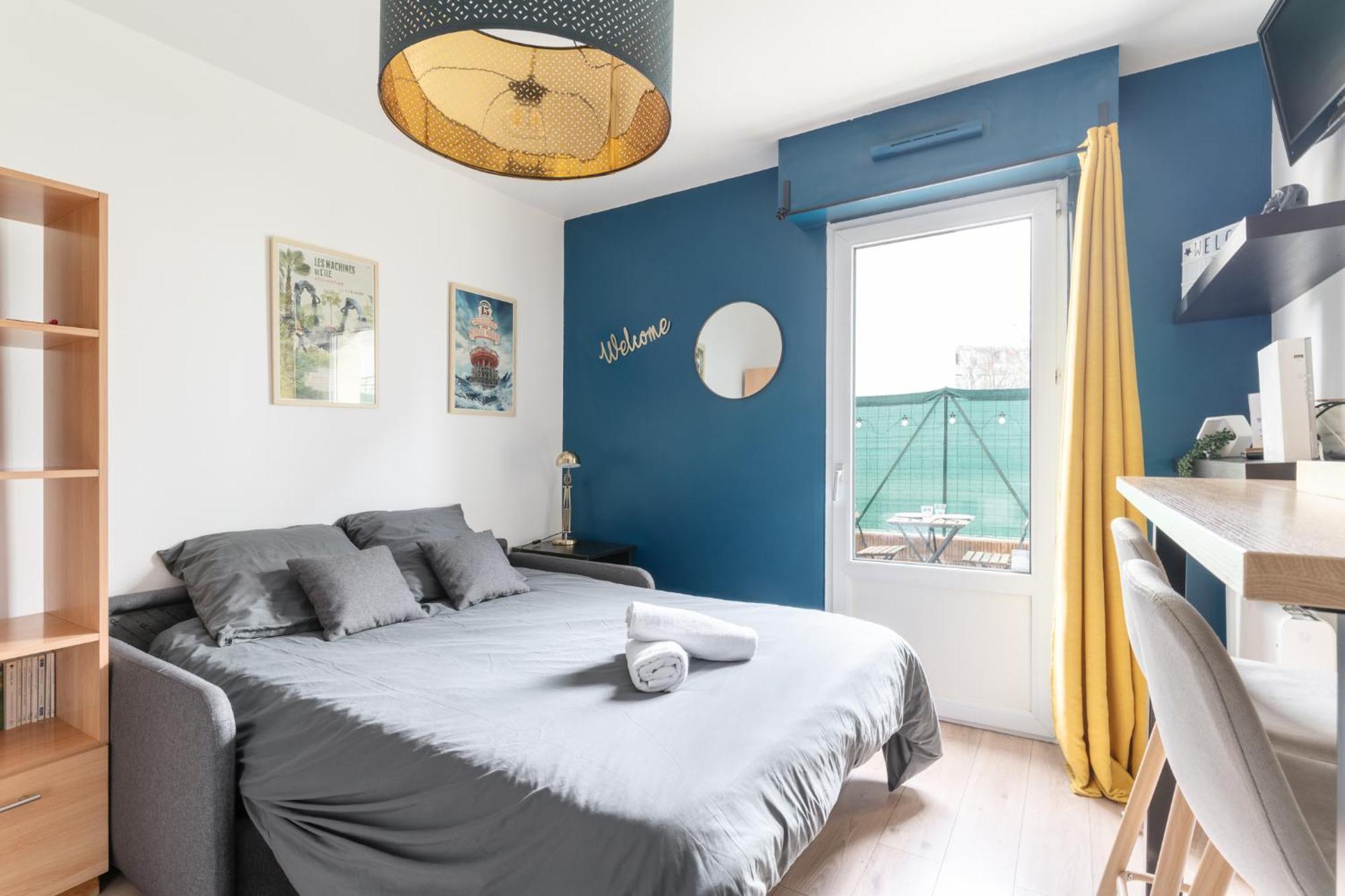 Studio Centre-Ville Avec Terrasse Et Parking Securise Gratuit Nantes Kültér fotó