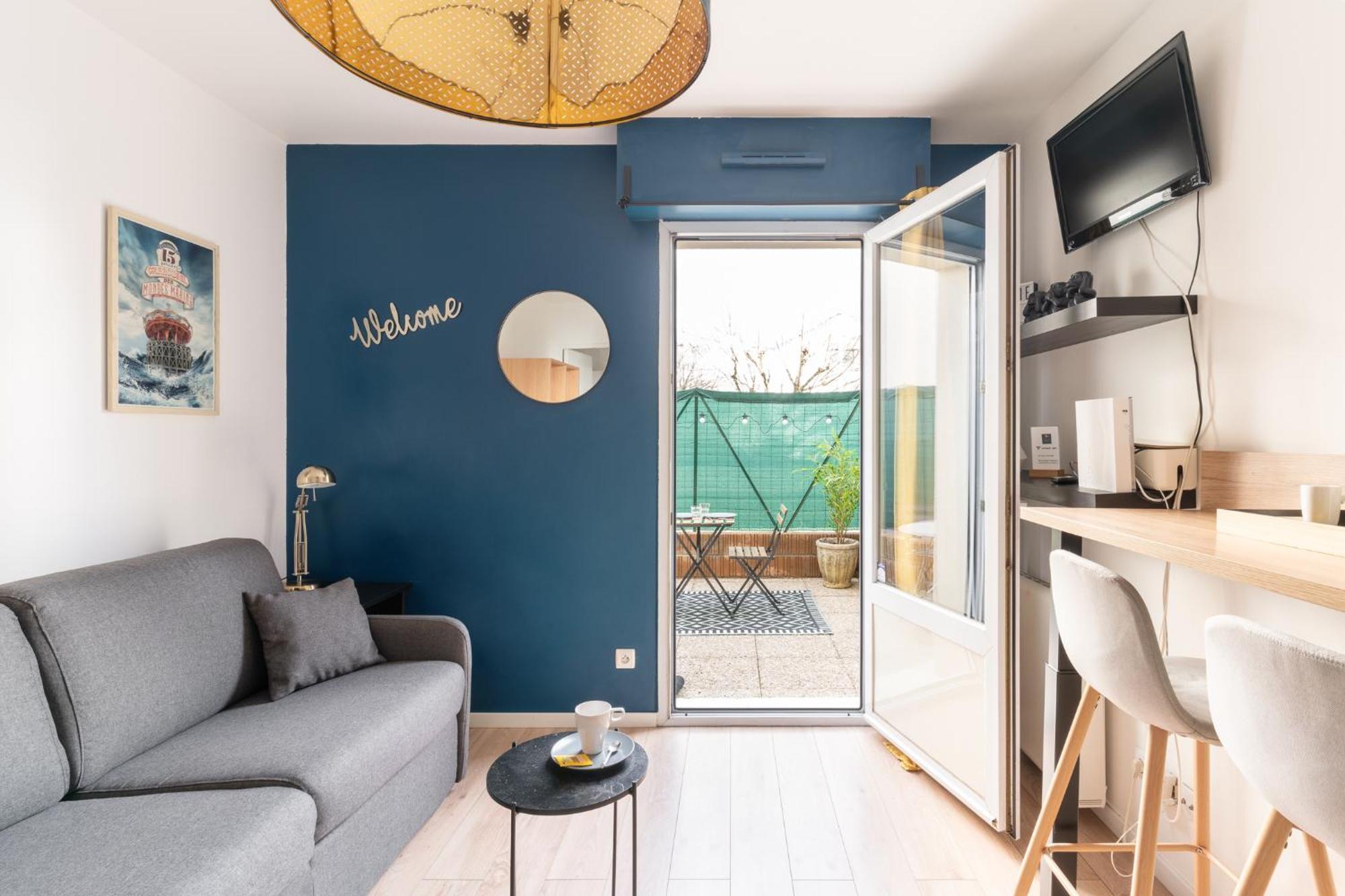 Studio Centre-Ville Avec Terrasse Et Parking Securise Gratuit Nantes Kültér fotó